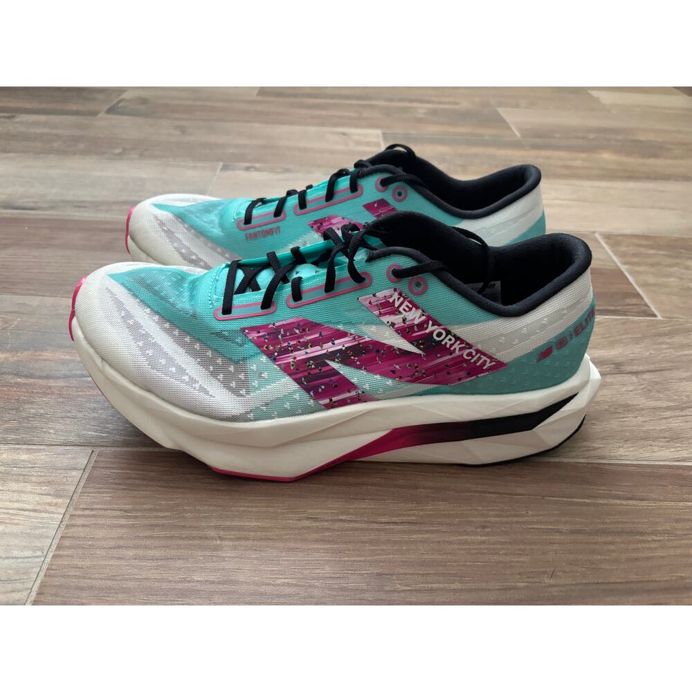 New Balance TCS NYC Marathon FuelCell SuperComp Elite v4 Shoes white blue pink
